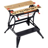 BLACK+DECKER WM825 Arbejdsbænke Sort/Brown, Sort, Træ
