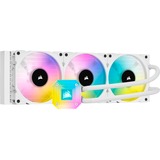 Corsair iCUE H150i ELITE CAPELLIX Processor 12 cm Hvid, CPU køler Hvid, 12 cm, 75 kubikfod/min., Hvid