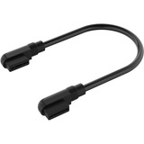 Corsair iCUE LINK Slim-kabel, 135mm, 90° vinklet Sort