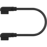 Corsair iCUE LINK Slim-kabel, 135mm, 90° vinklet Sort
