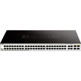 D-Link DGS-1210-52 Administreret L2 Gigabit Ethernet (10/100/1000) 1U Sort, Switch Administreret, L2, Gigabit Ethernet (10/100/1000), Fuld duplex, Stativ-montering, 1U