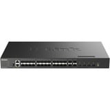 D-Link DXS-3410-32SY netværksswitch Administreret L3 Sort Administreret, L3, Fuld duplex, Stativ-montering