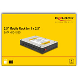 DeLOCK 3,5″ udskiftningsramme til 1x 2,5″ SATA HDD/SSD, Monteringsrammen 