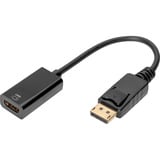 Digitus 4K DisplayPort til HDMI adapter/konverter Sort