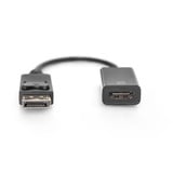 Digitus 4K DisplayPort til HDMI adapter/konverter Sort