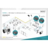 Digitus 4K HDBaseT 2.0 HDMI KVM Extender Sæt, HDMI-udvidelse forlænger Sort