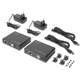 Digitus DS-55505, HDMI-udvidelse forlænger Sort