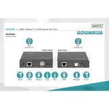 Digitus DS-55505, HDMI-udvidelse forlænger Sort