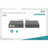 Digitus DS-55505, HDMI-udvidelse forlænger Sort