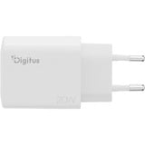 Digitus USB Oplader 20W, 1x USB-C, 1x USB-A Hvid