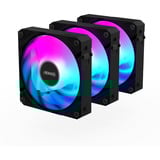 GIGABYTE AORUS EZ CHAIN FAN 120 (3-Pack) Bundkort Ventilator 12 cm Sort 3 stk, Sag fan Sort, Ventilator, 12 cm, Sort