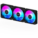 GIGABYTE AORUS EZ CHAIN FAN 120 (3-Pack) Bundkort Ventilator 12 cm Sort 3 stk, Sag fan Sort, Ventilator, 12 cm, Sort