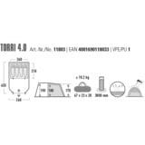 High Peak Torri 4.0, Telt mørk grå/Grøn