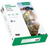 Inapa recyconomic pure white 80g 210x297 R printpapir A4 (210x297 mm) 500 ark Hvid Universel, A4 (210x297 mm), 500 ark, 80 g/m², Hvid, 100 µm