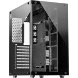 Inter-Tech C-701 Panorama Full Tower Sort, Towerkabinet Sort, Full Tower, PC, Sort, ATX, ITX, micro ATX, Metal, Hærdet glas, 13 cm