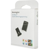 Kensington VeriMark™ Guard USB-A sikkerhedsnøgle med fingeraftrykssensor - FIDO2, WebAuthn/CTAP2, & FIDO U2F Sort, WebAuthn/CTAP2, & FIDO U2F, Windows 10, Windows 7, Windows 8.1, 40 g, 40 g, 80 mm, 20 mm, 134 mm