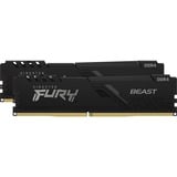 Kingston FURY FURY Beast 16GB 3600MT/s DDR4 CL17 DIMM (Sæt med 2) Black, Hukommelse Sort, 16 GB, 2 x 8 GB, DDR4, 288-pin DIMM