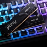 Kingston FURY FURY Beast 16GB 3600MT/s DDR4 CL17 DIMM (Sæt med 2) Black, Hukommelse Sort, 16 GB, 2 x 8 GB, DDR4, 288-pin DIMM