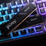 Kingston FURY FURY Beast hukommelsesmodul 16 GB 2 x 8 GB DDR4 3600 Mhz Sort, 16 GB, 2 x 8 GB, DDR4, 3600 Mhz, 288-pin DIMM