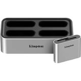 Kingston USB-C 3.2 Gen2 Workflow Station-dock med /Dual-Slot SD UHS-II-kortlæser, Docking station Sølv/Sort, Ledningsført, USB 3.2 Gen 2 (3.1 Gen 2) Type-C, Sort, Sølv, Kina, DC, Windows 10, Windows 10 Education, Windows 10 Education x64, Windows 10 Enterprise, Windows 10...