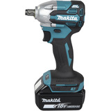 Makita Batteridrevet slagboremaskine DTW210RFJ, 18 Volt, Schlagskruemaskine Blå/Sort