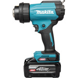 Makita Batteridrevet varmblæser HG001GZ01 XGT, 40 Volt, Varm luft blæser Blå/Sort