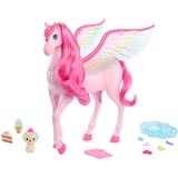 Mattel A Touch of Magic -pegasus og tilbehør, Spil figur Dukkekæledyr, 3 År, Batterier påkrævet, Lydeffekter understøttet, Lyseffekter, 490 g