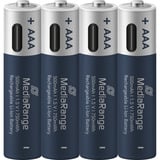 MediaRange USB-C Li-Ion batteri, Mignon AA I 1.5V | 500 mAh, pakke med 4 
