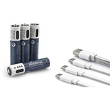 MediaRange USB-C Li-Ion batteri, Mignon AA I 1.5V | 500 mAh, pakke med 4 