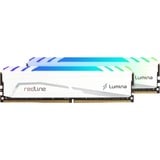 Mushkin Redline Lumina hukommelsesmodul 32 GB 2 x 16 GB DDR4 3200 Mhz Hvid, 32 GB, 2 x 16 GB, DDR4, 3200 Mhz, 288-pin DIMM, Hvid