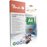 Peach S-PP580-22 plastlomme 100 stk, Film Mat, A4, 216 mm, 303 mm, 100 stk