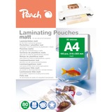 Peach S-PP580-22 plastlomme 100 stk, Film Mat, A4, 216 mm, 303 mm, 100 stk
