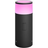 Philips Hue Calla udendørs piedestal, LED lys Sort, Philips Hue White and Color ambiance Calla udendørs piedestal, Intelligent piedestal/søjlebelysning, Sort, LED, Aluminium, Ikke-udskiftelig pære(r), Hvid