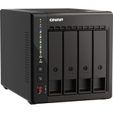 QNAP TS-453E NAS Tower Intel® Celeron® J6412 8 GB 0 TB QNAP QTS Sort Sort, NAS, Tower, Intel® Celeron®, J6412, 8 GB, 0 TB