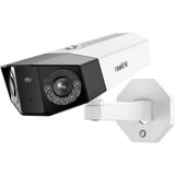 Reolink Duo Series P730 Kugle (form) IP-sikkerhedskamera Udendørs 4608 x 1728 pixel Væg, Overvågningskamera Hvid/Sort, IP-sikkerhedskamera, Udendørs, Ledningsført, Google Assistant, 560 lm, 6500 K