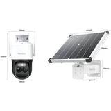 Reolink TrackMix Series G790 med Solar Panel Plus, Overvågningskamera Hvid/Sort