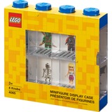 Room Copenhagen LEGO Minifigur Vitrine blå, Opbevaringsboks Blå/gennemsigtig