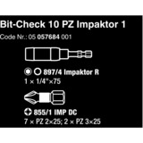 Wera Bit-Check 10 PZ Impaktor 1, Bit sæt 