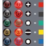 Wera Skruetrækkersæt Kraftform VDE/7 Heavy Metal 2 Rød/Gul