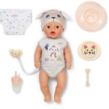ZAPF Creation BABY born Lukas Hund 36cm, Dukke Rosa, BABY born 839591, Baby dukke, Hanstik, 1 År, Dreng/Pige, 360 mm, Flerfarvet