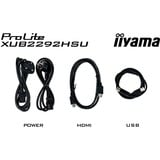 iiyama ProLite XUB2292HSU-B6 computerskærm 54,6 cm (21.5") 1920 x 1080 pixel Fuld HD LED Sort, LED-skærm Sort (mat), 54,6 cm (21.5"), 1920 x 1080 pixel, Fuld HD, LED, 0,4 ms, Sort