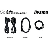 iiyama XUB2292HSU-B6, LED-skærm Sort (mat)