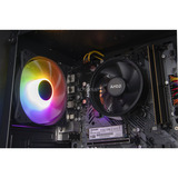 ALTERNATE Gaming PC Sort/gennemsigtig