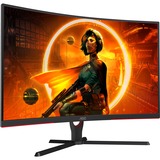 AOC C32G3AE/BK computerskærm 80 cm (31.5") 1920 x 1080 pixel Fuld HD LED Sort, Rød, Gaming Skærm Sort/Rød, 80 cm (31.5"), 1920 x 1080 pixel, Fuld HD, LED, 1 ms, Sort, Rød