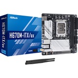 ASRock H670M-ITX/ax Intel H670 LGA 1700 mini ITX, Bundkort Intel, LGA 1700, Intel® Celeron®, Intel® Core™ i3, Intel® Core™ i5, Intel® Core™ i7, Intel® Core™ i9, Intel® Pentium®, DDR4-SDRAM, 64 GB, DIMM