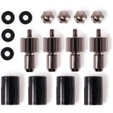 Alphacool Core Push Mounting 25mm M3/M4/UNC 6-32 Set 4x, Montering/montering Sort/Sølv