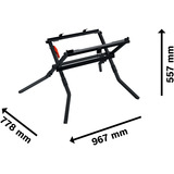 Bosch 0601B22800, Arbejdsbord Sort