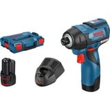 Bosch 0 601 9E0 005 elektrisk skiftenøgle 1/4" 3100 rpm 110 Nm Sort, Blå 12 V, Schlagskruemaskine Blå/Sort, Momentnøgle, Sort, Blå, 1/4", 3100 rpm, 110 Nm, 1200 rpm