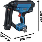 Bosch Batteridrevet træklammer GNH 18V-50-2M Professional solo, 18Volt, søm maskine Blå/Sort