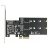 DeLOCK 90499 interface-kort/adapter Intern M.2, SATA, Interface card PCIe, M.2, SATA, 6 Gbit/sek., SATA